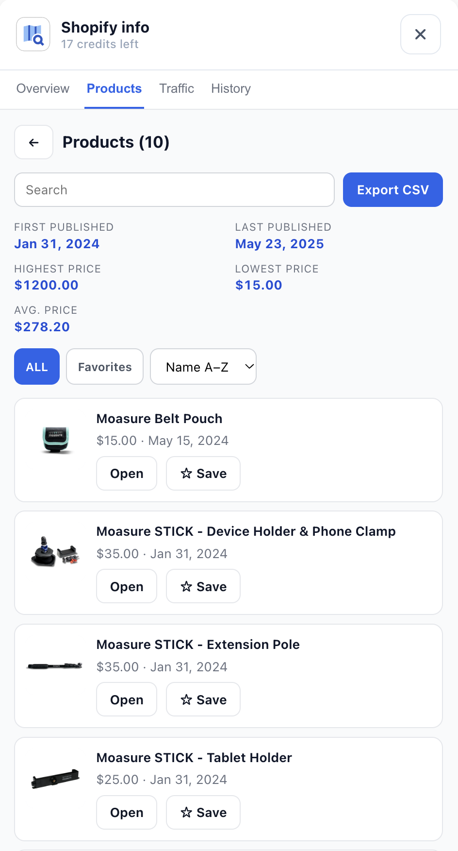 Store traffic on mobile